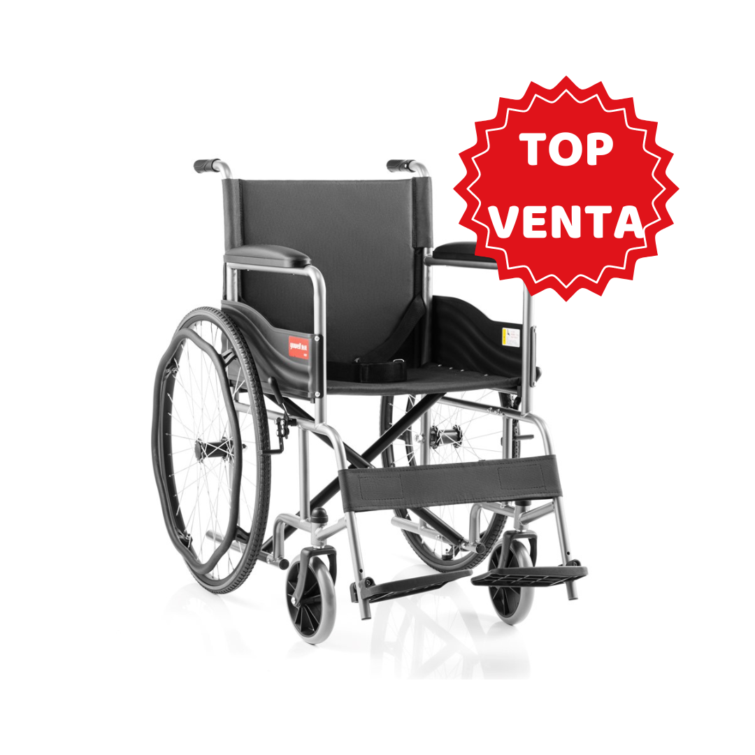 Silla de Ruedas Manual modelo Mobi Air/15.9KG/Acero Ligero/Garantía de 3 años/Carga 100kg[Envío GRATIS]