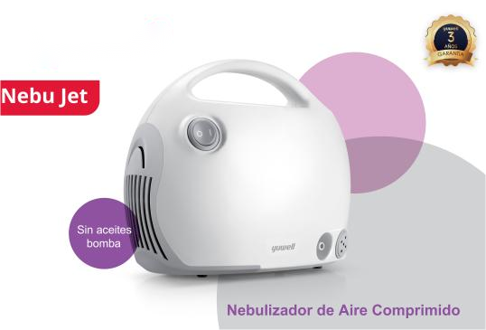 Nebulizador compresor NEBU JET/Potencia fuerte/Administración eficiente de medicamentos/3 años garantía/Alta calidad