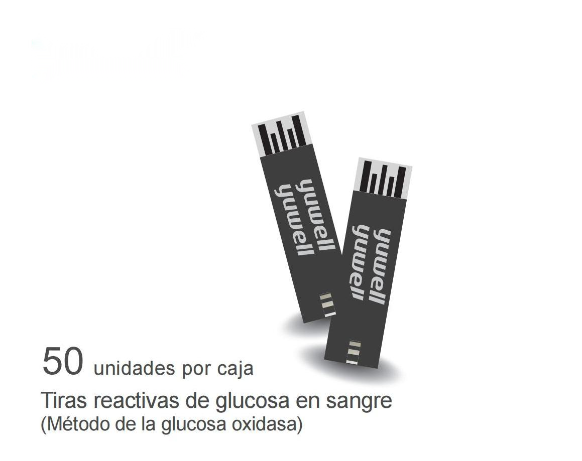 Medidor de glucosa en sangre/Resultado de Prueba Exacto /ACCUGLU/Instant tiras reactivas glucosa 50 piezas Regalo 50 Lancetas