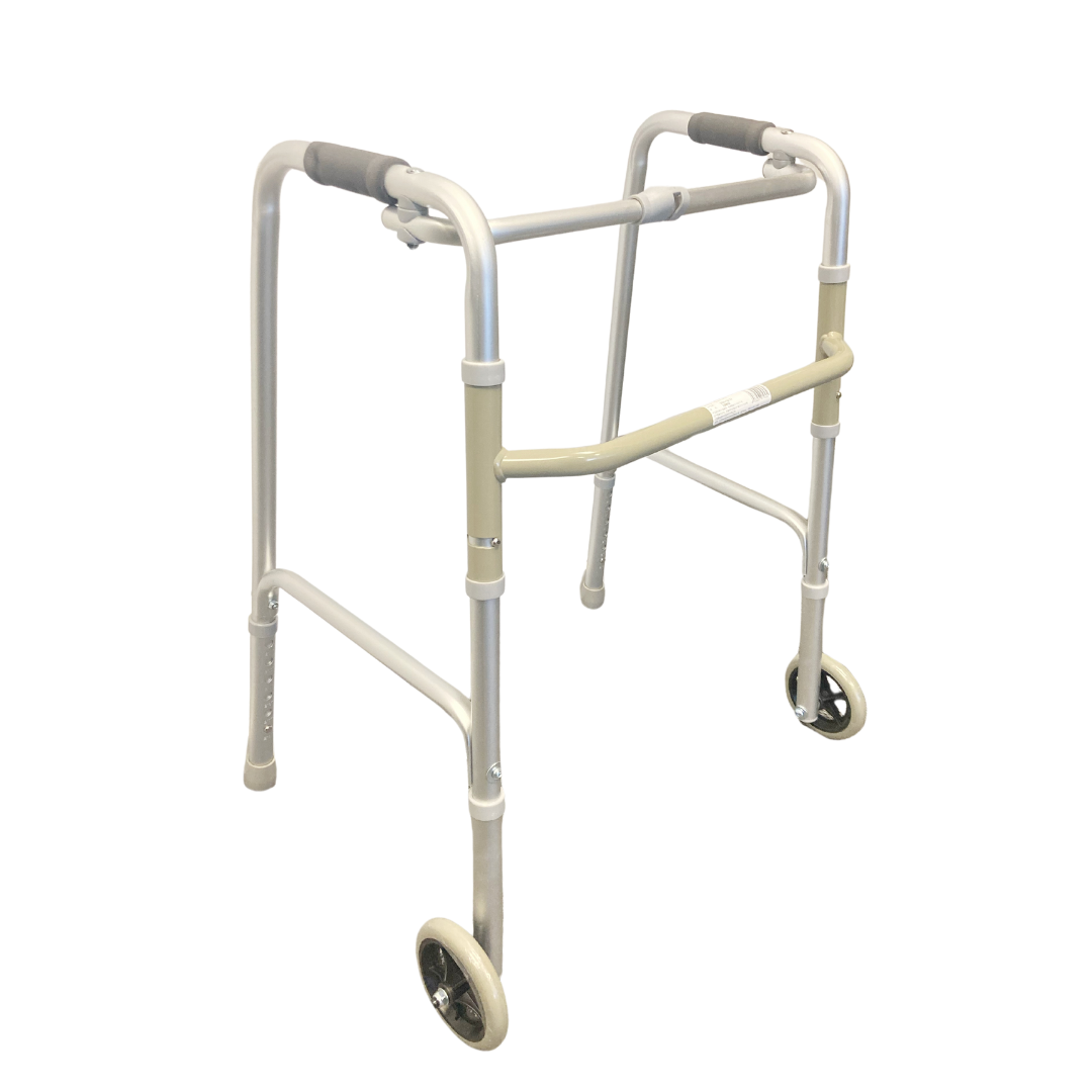 Andador con Ruedas para Ancianos /Aluminio/Plegable/Ancho/Alta calidad/Soporte 100kg/ANDIRÁN EVO